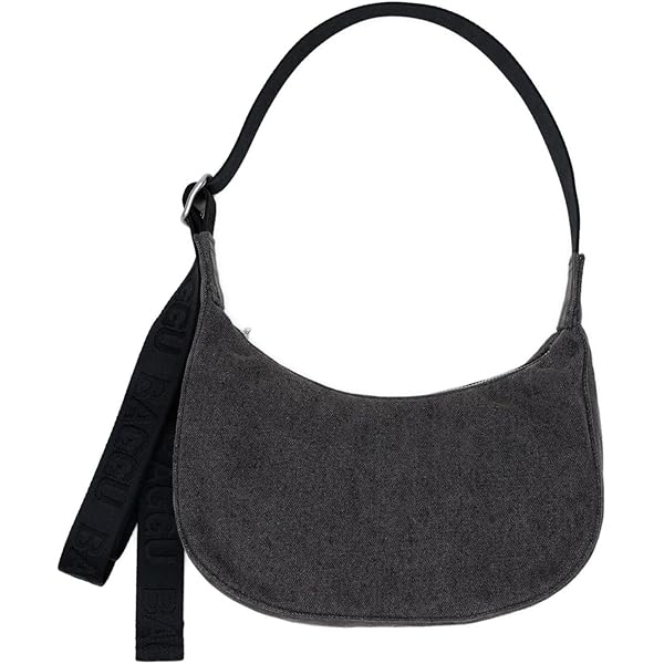 BAGGU スモール ナイロン クレッセントバッグ　ブラック Amazon.com: BAGGU Small Nylon Crescent Bag - Black 37
